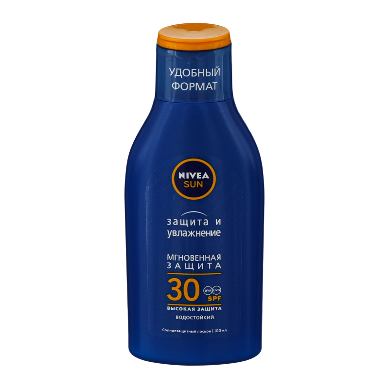 Солнцезащитный лосьон SPF30 Защита и увлажнение Sun Nivea 100мл Nivea ...