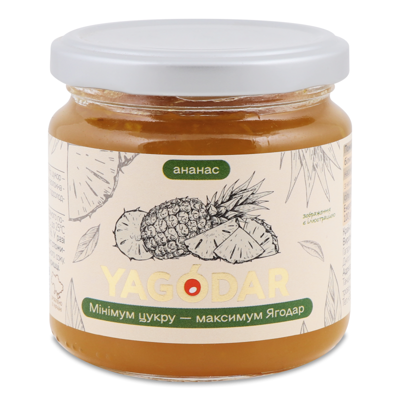 Джем Ананас 210г твіст/б Yagodar
