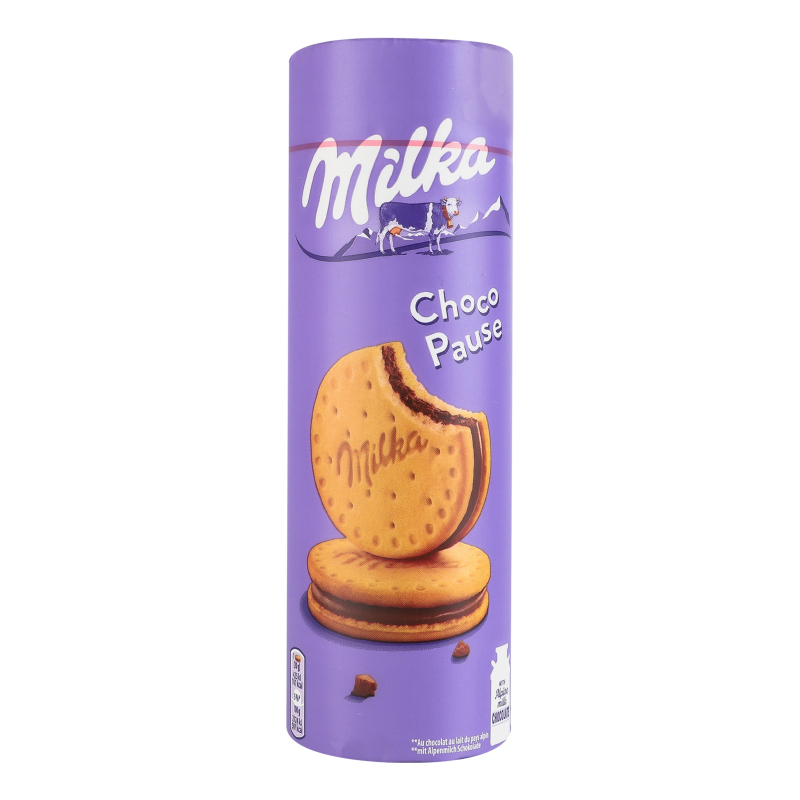 Печенье с начинкой с молочным шоколадом Choco Pause Milka м/у 260г ...