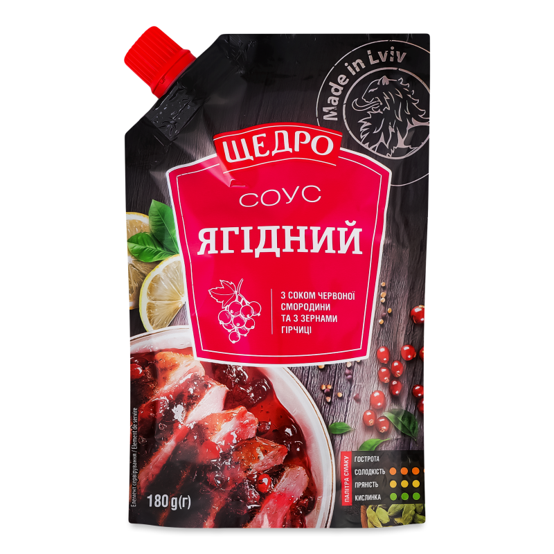 Соус Ягідний 180г д/п Щедро