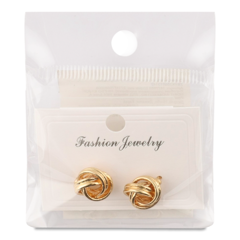 Сережки-гвіздки жовтий метал в асортименті ZBYK250513142