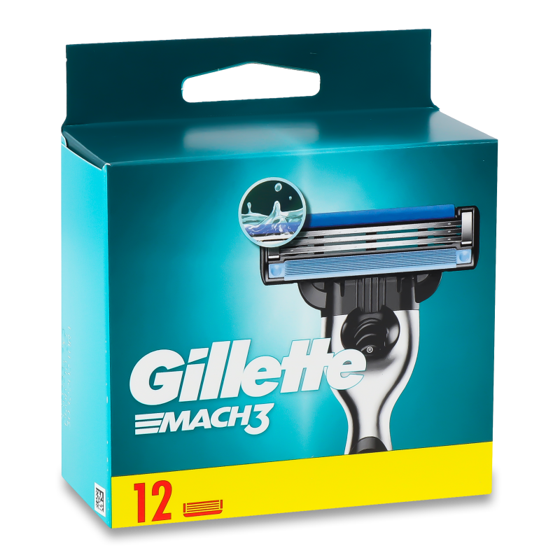 Картридж Мак3 12шт Джилет