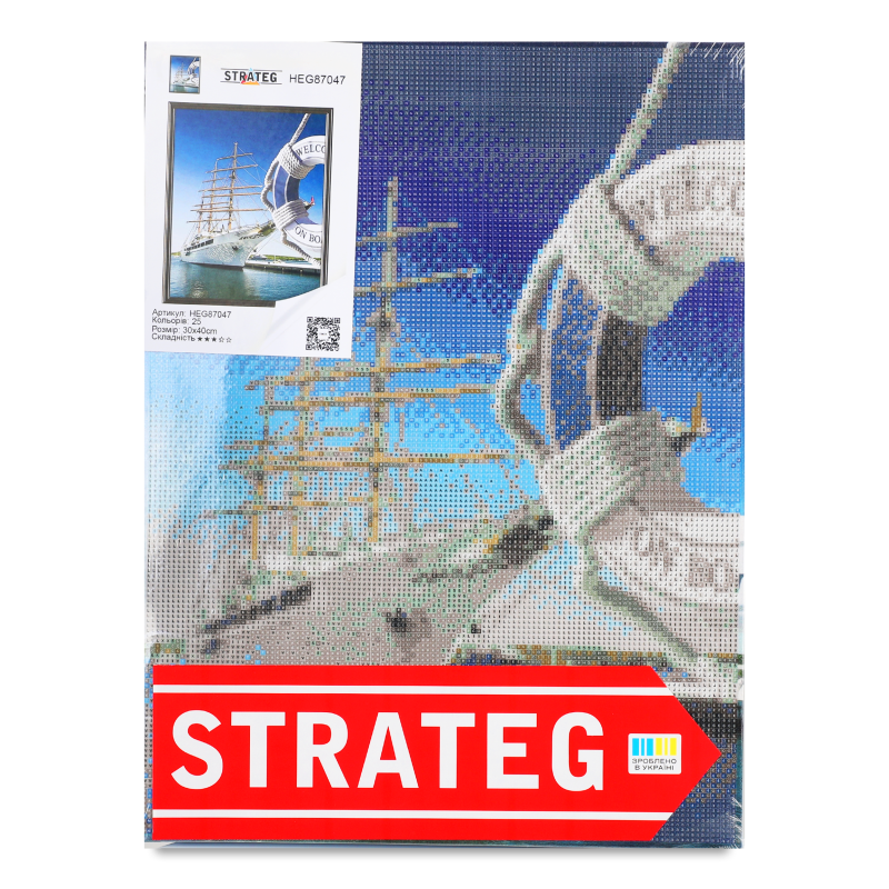 Набір д/творчості Картина алмазна квадратні стрази 30*40cм в асортименті Стратег