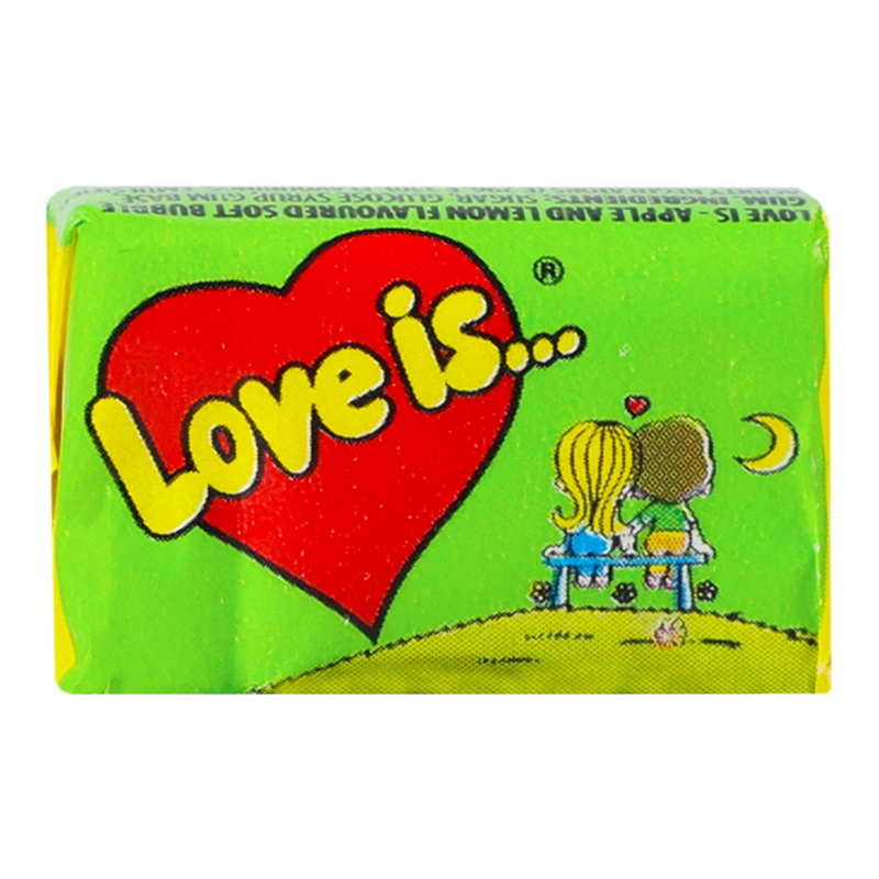 Резинка жевательная со вкусом яблока и лимона Love is м/у 4.2г