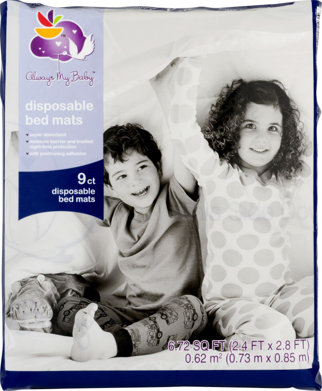 Always My Baby Disposable Bed Mats 9 CT Always My Baby(688267182235