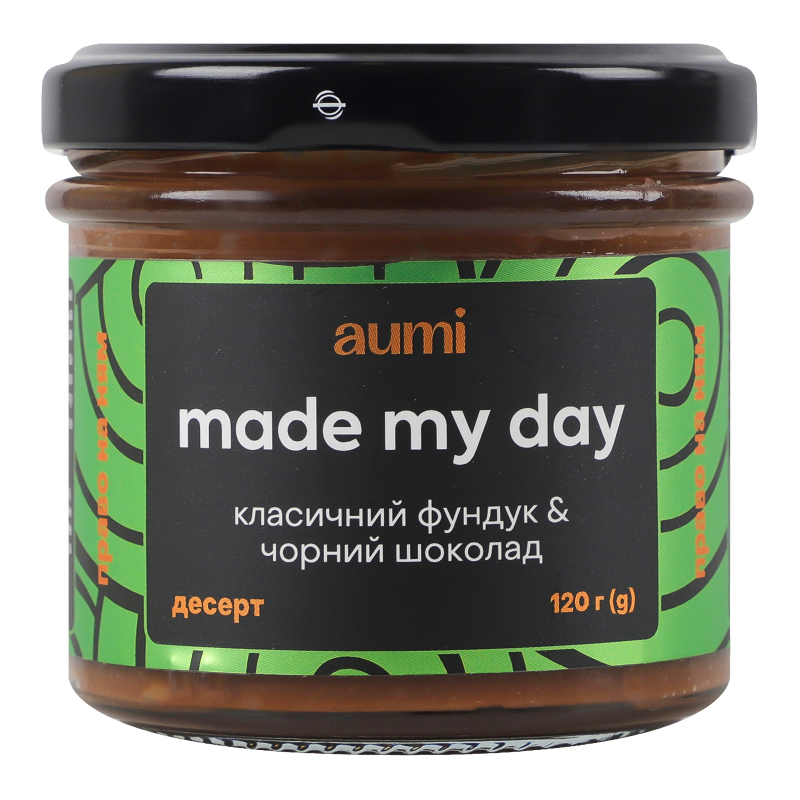 Десерт Класичний фундук-чорний шоколад Made my day Aumi с/б