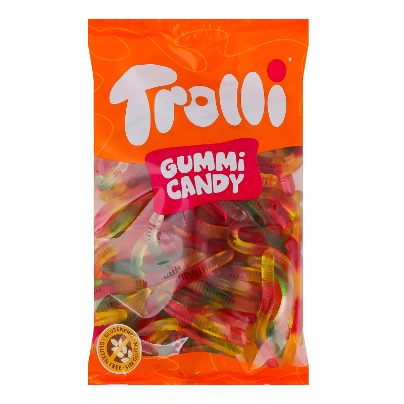Мармелад жувальний зефірний Fruity worms Gummi candy Trolli кг