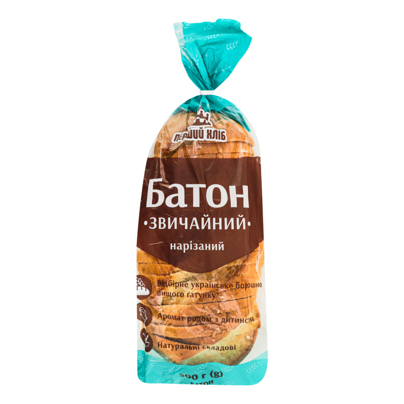 Батон нарізний Звичайний Перший хліб м/у