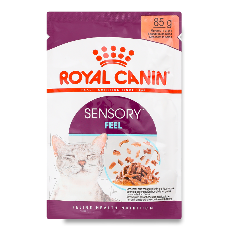 Корм д/дорослих котів Сенсорі Філ шматочки в соусі 85г пауч Роял Канін