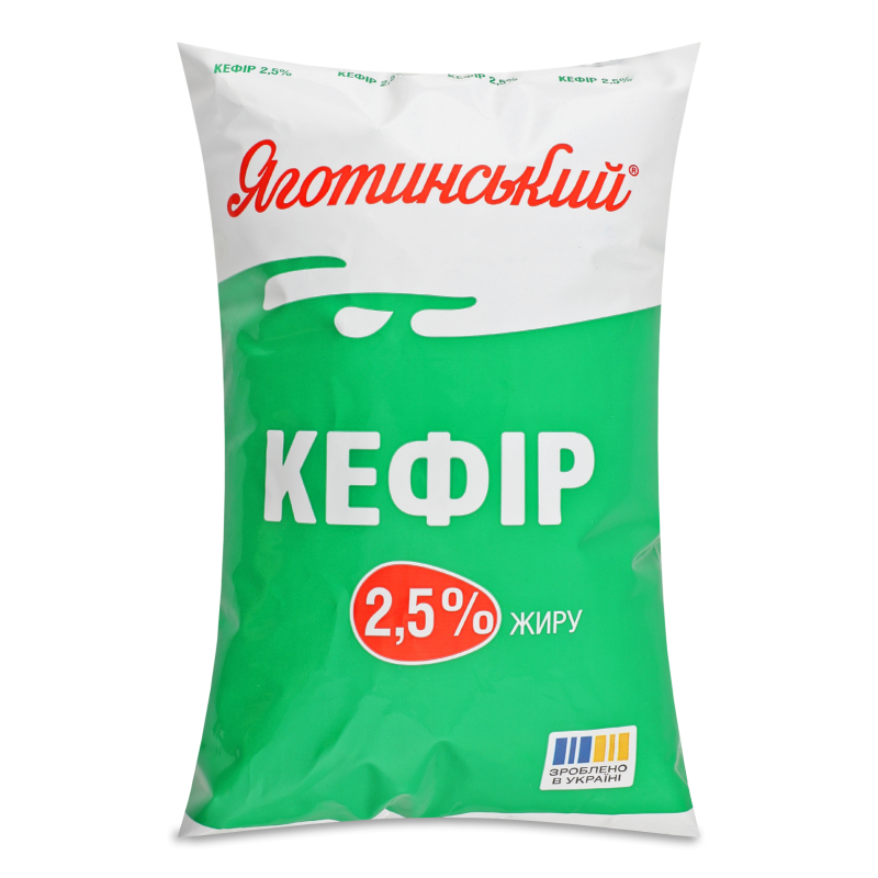 Кефір 2,5% 900г п/е Яготинський