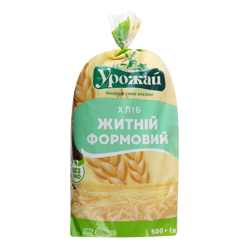 Хліб формовий нарізний Житній Урожай м/у