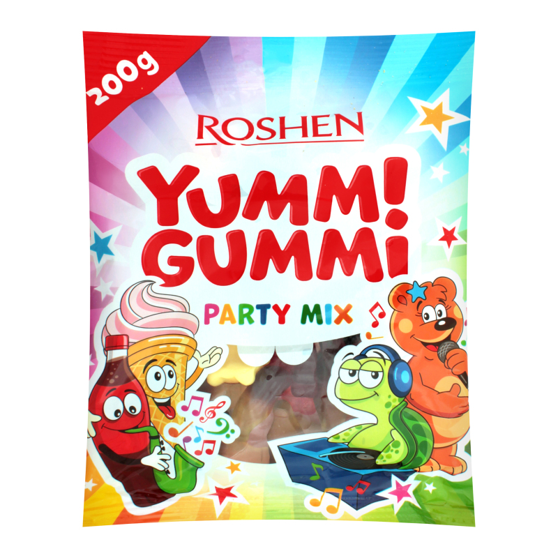 Цукерки желейні Party Mix Yummi Gummi Roshen м/у