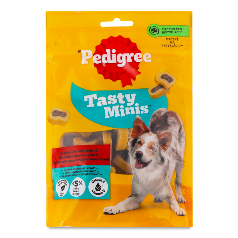 Ласощі д/собак Tasty Minis з яловичиною та птицею 155г Pedigree