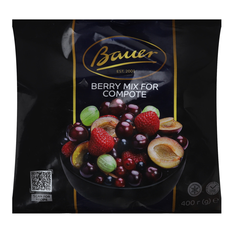 Смесь компотная быстрозамороженная Bauer м/у 400г Bauer(5903154542103 ...