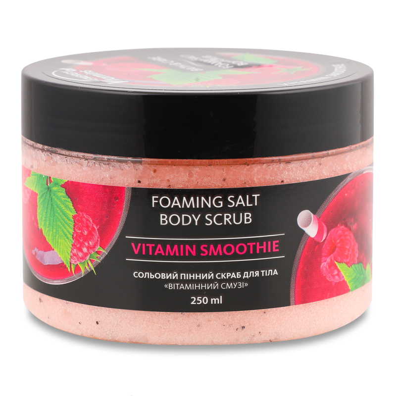 Скраб д/тіла Вітамінний смузі сольовий пінний зволожуючий 250мл Енерджі оф Вітамінс