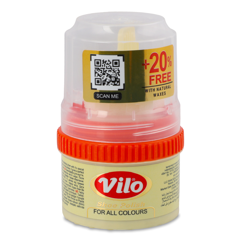 Крем-фарба д/взуття натуральна 60мл Віло