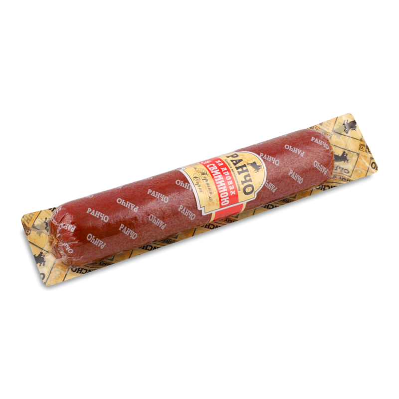 Ковбаса На дровах з свининою н/к 1г 400г в/у Ранчо