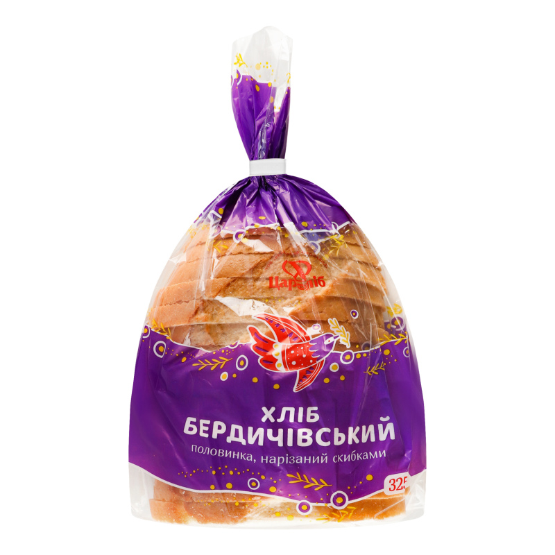 Хліб половинка в нарізці Бердичівський Цар хліб м/у