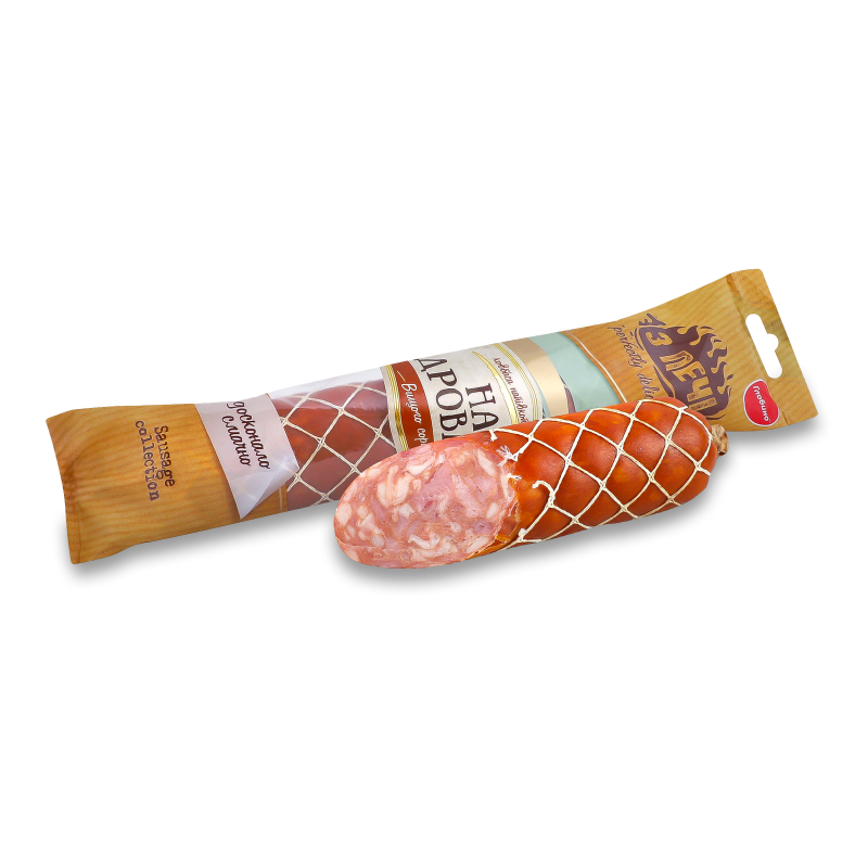 Ковбаса З печі На дровах н/к в/г 400г газ/уп Глобино