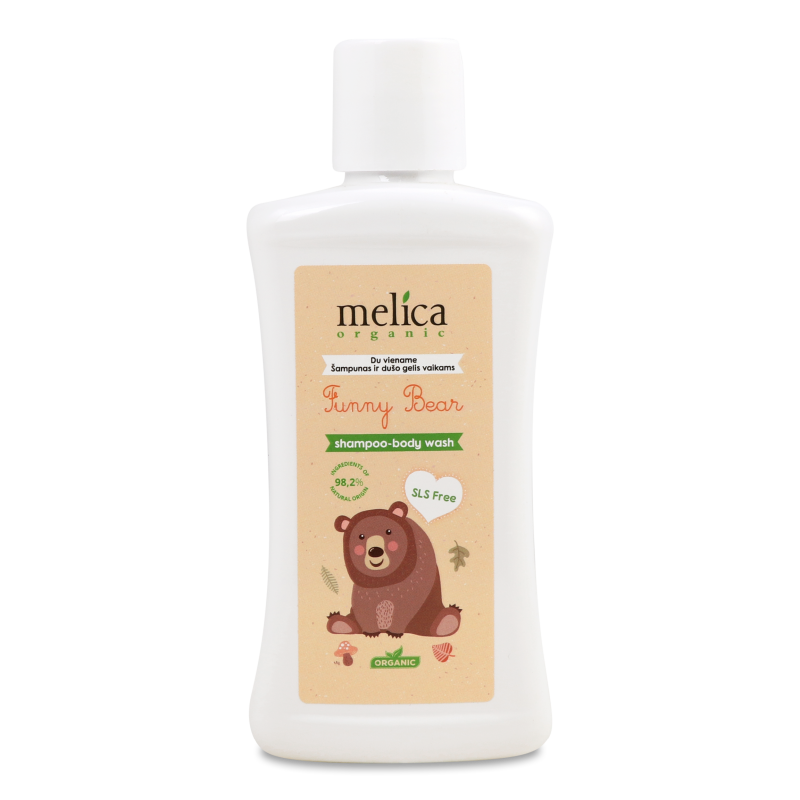 Шампунь та гель д/душу дитячий 2в1 Від Ведмедика 300мл Меліса Органік