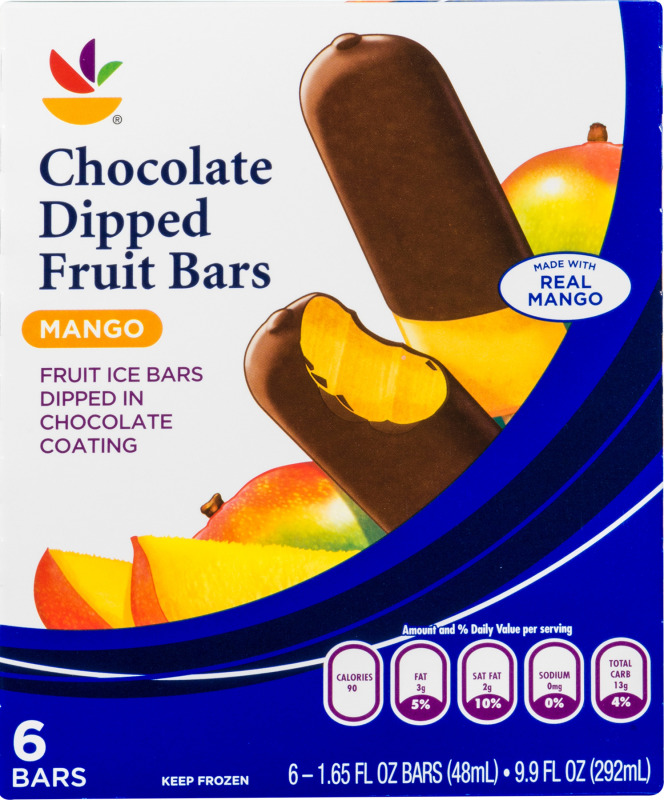 Ahold Chocolate Dipped Fruit Bars Mango 6 CT Ahold(688267146190
