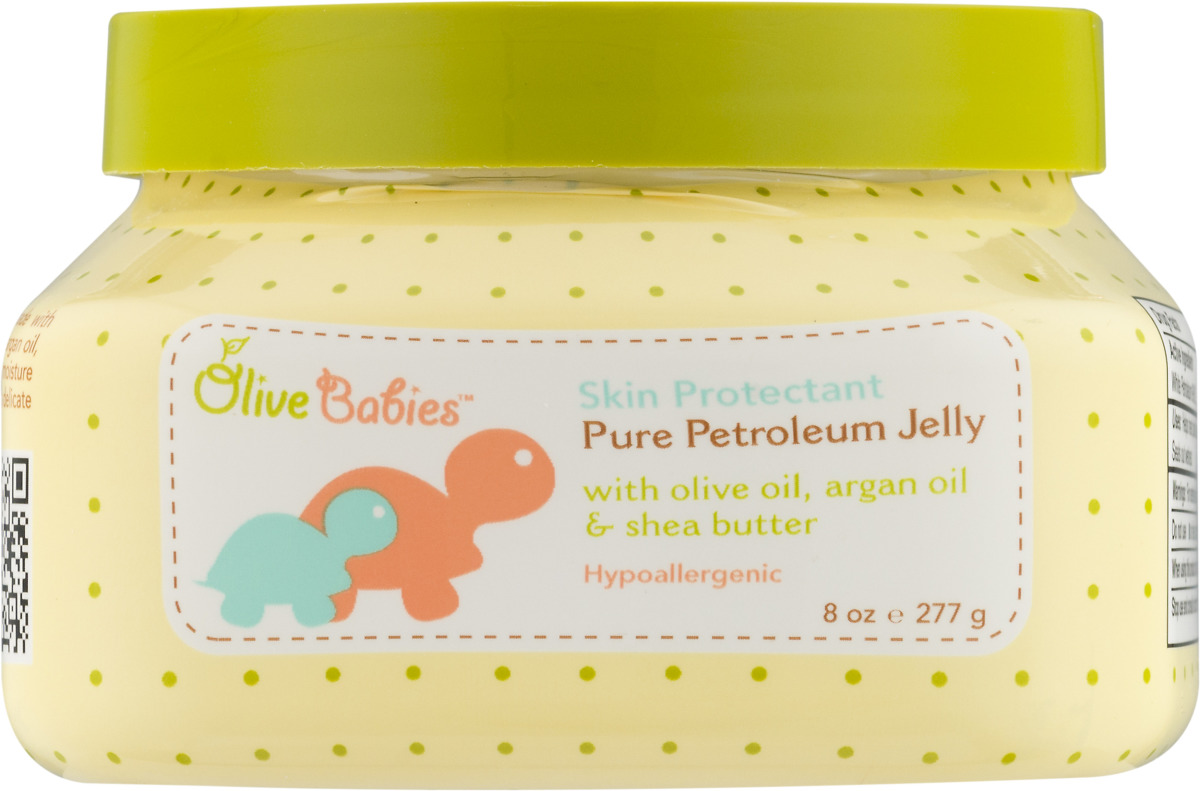 Olive Babies Skin Protectant Pure Petroleum Jelly with Olive Oil, Argan
