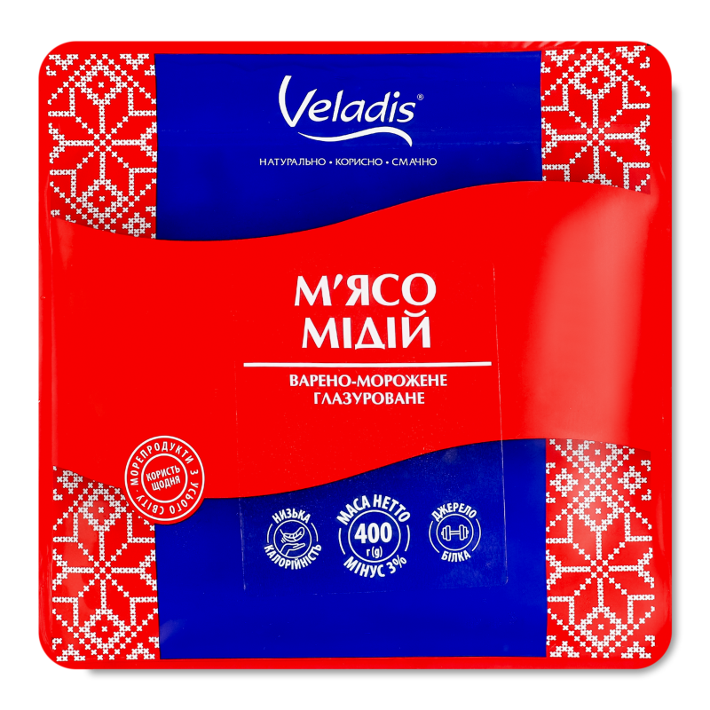 М’ясо мiдiй в/м 400г в/у Veladis