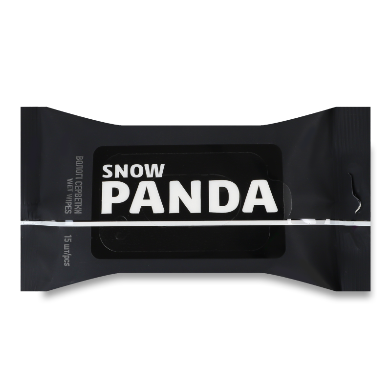 Серветки вологі д/рук Орхідея 15шт Snow Panda