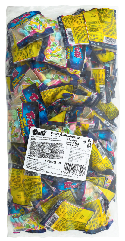 Trolli Цукерки жувальні Saurs Gl?hwurmchen (Кислі Світлячки)
