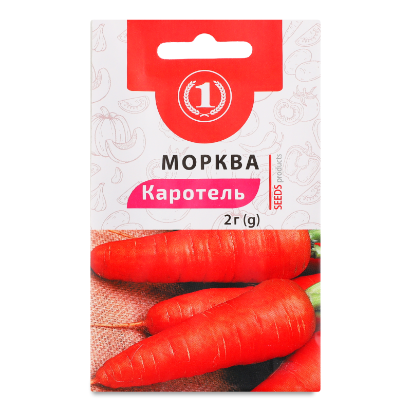 Насіння Морква Каротель 2г ТМ “1”