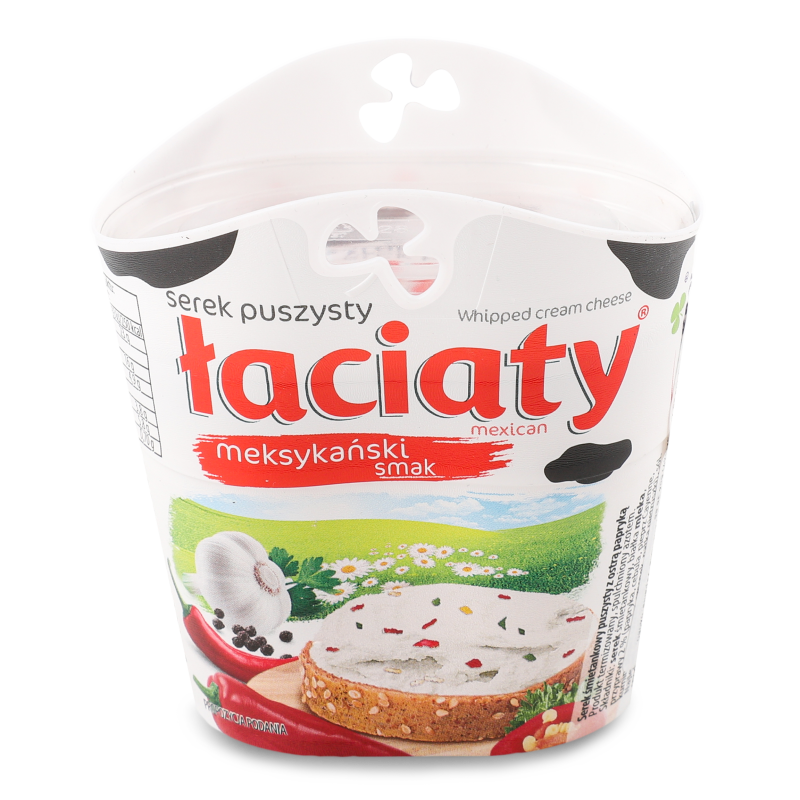 Крем-сир збитий Мексиканський смак 58% 150г стакан Laciaty