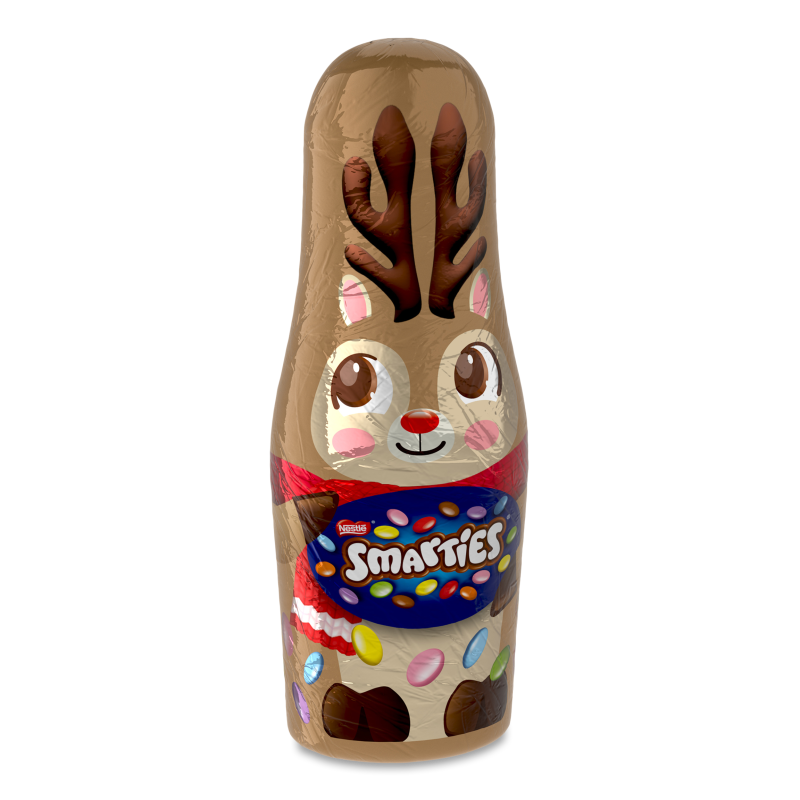 Фігура з молочного шоколаду наповнена драже вкритим хрумкою цукровою глазур’ю 18,7г Smarties