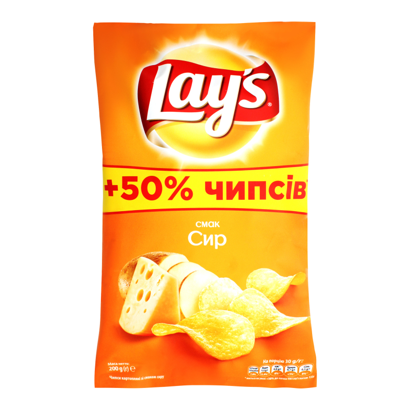 Чипсы картофельные Сыр Lay's м/у 200г Lay's(4823063115865): купить в ...