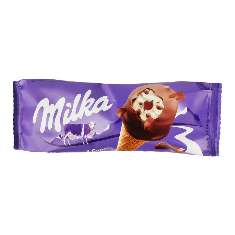 Мороженое рожок с шоколадной глазурью Milka м/у 72г Milka