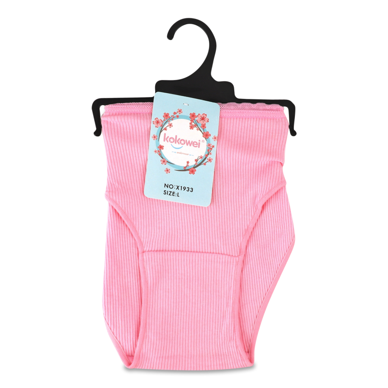 Труси-сліпи жіночі рубчик з мереживом р.L-XXL в асортименті X1933