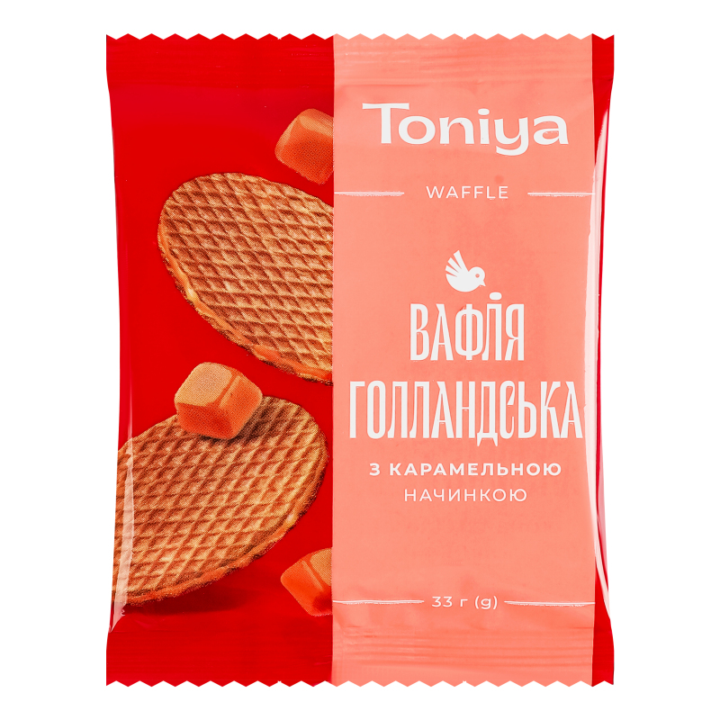 Вафля з карамельною начинкою Голландська Toniya м/у