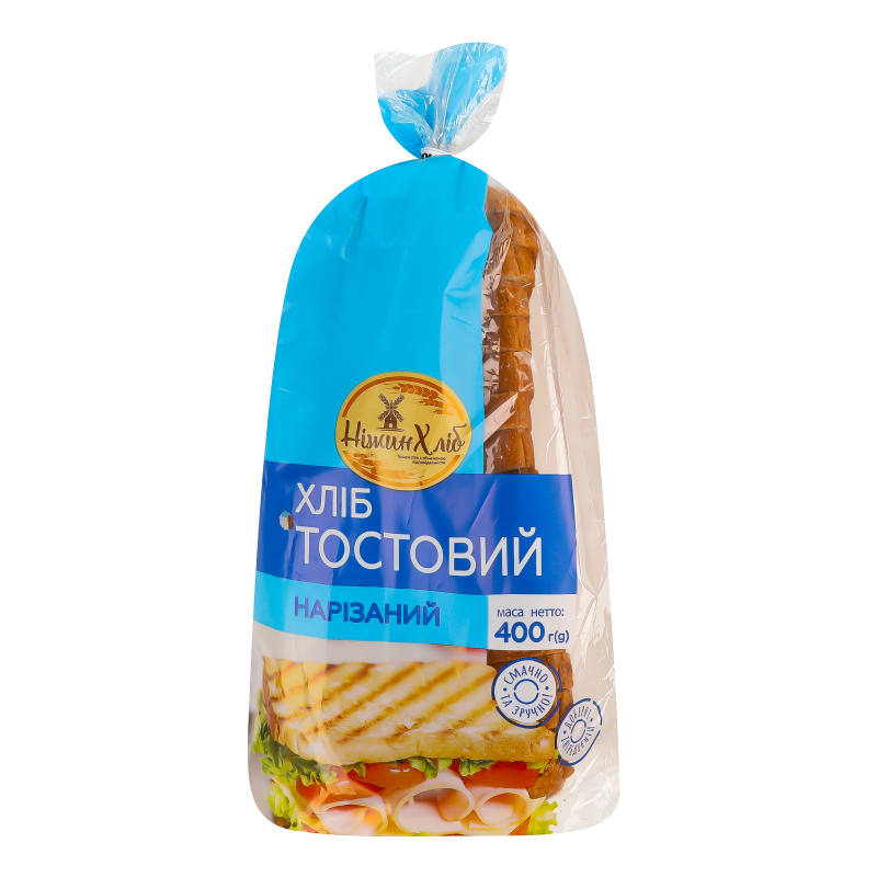 Хліб нарізний тостовий НіжинХліб