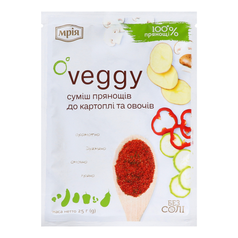 Смесь пряностей для картофеля и овощей Veggy Мрія м/у 25г Мрія