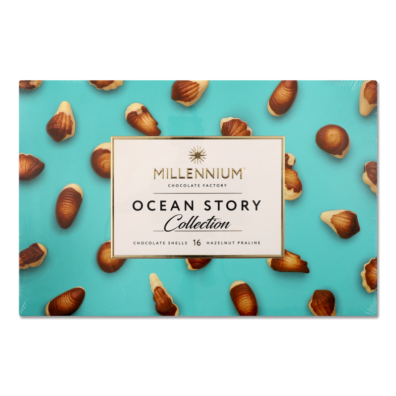 Цукерки Ocean Story з горіховим праліне 170г Millennium