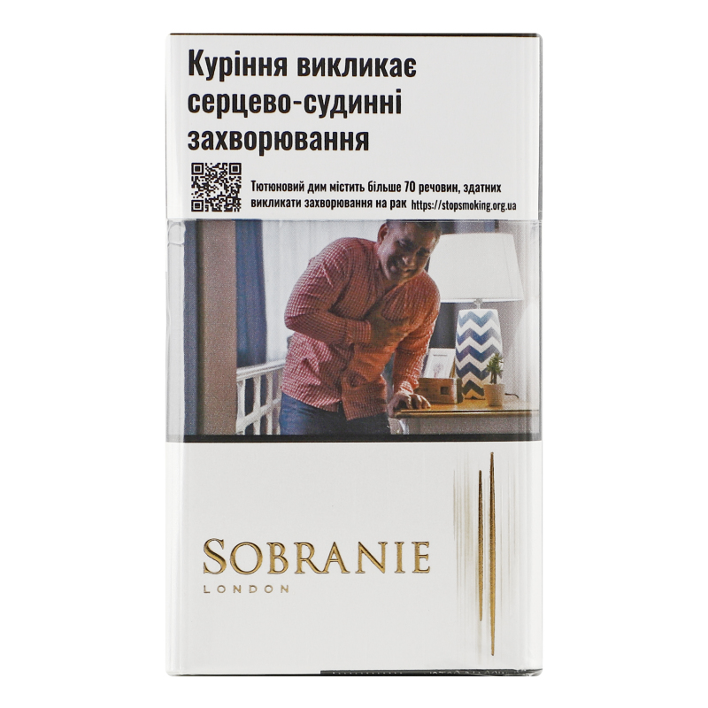 Сигареты с фильтром Sobranie Refine White 20шт Sobranie