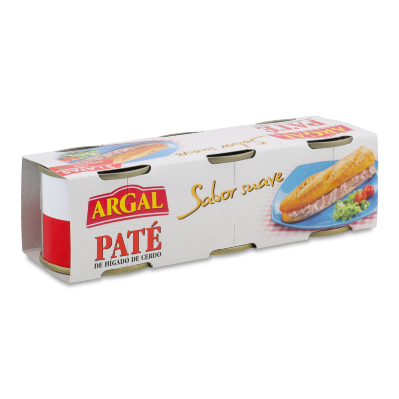 Паштет з свинячої печінки 3*83г ж/б з ключем Аргал