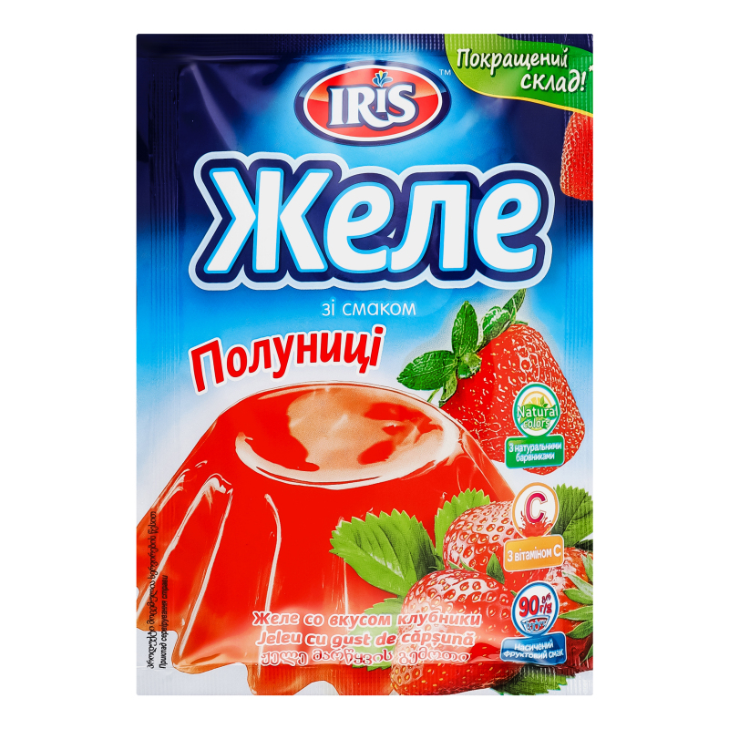 Желе зі смаком полуниці Iris м/у