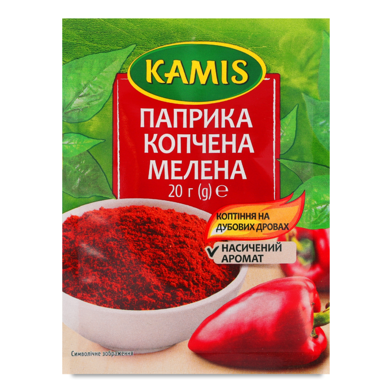 Приправа Паприка копчена мелена 20г Kamis