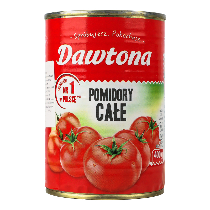 Томати консервовані очищені цілі Dawtona з/б