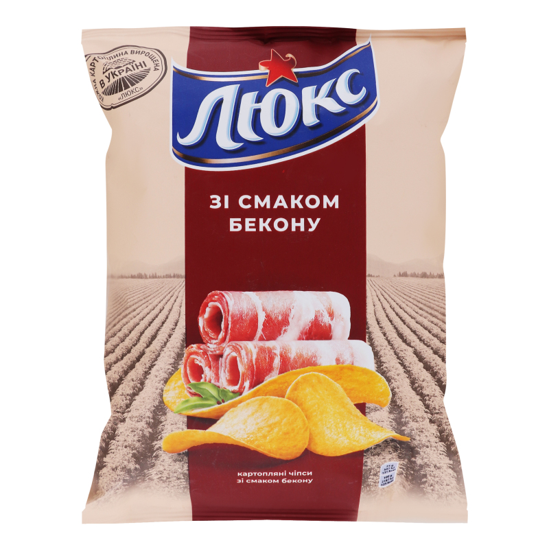 Чіпси зі смаком Бекона Люкс 71г Люкс 7622210175731: купить в интернет ...