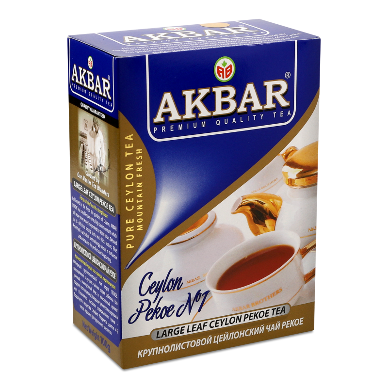 Чай Pekoe чорний крупнолистовий 100г Akbar