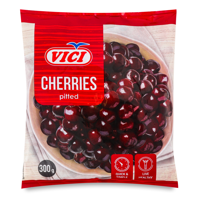 Вишня без кісточки швидкозаморожена 300г Vici