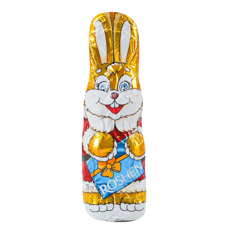 Фигура из молочного шоколада Кролик зимний Roshen м/у 25г Roshen