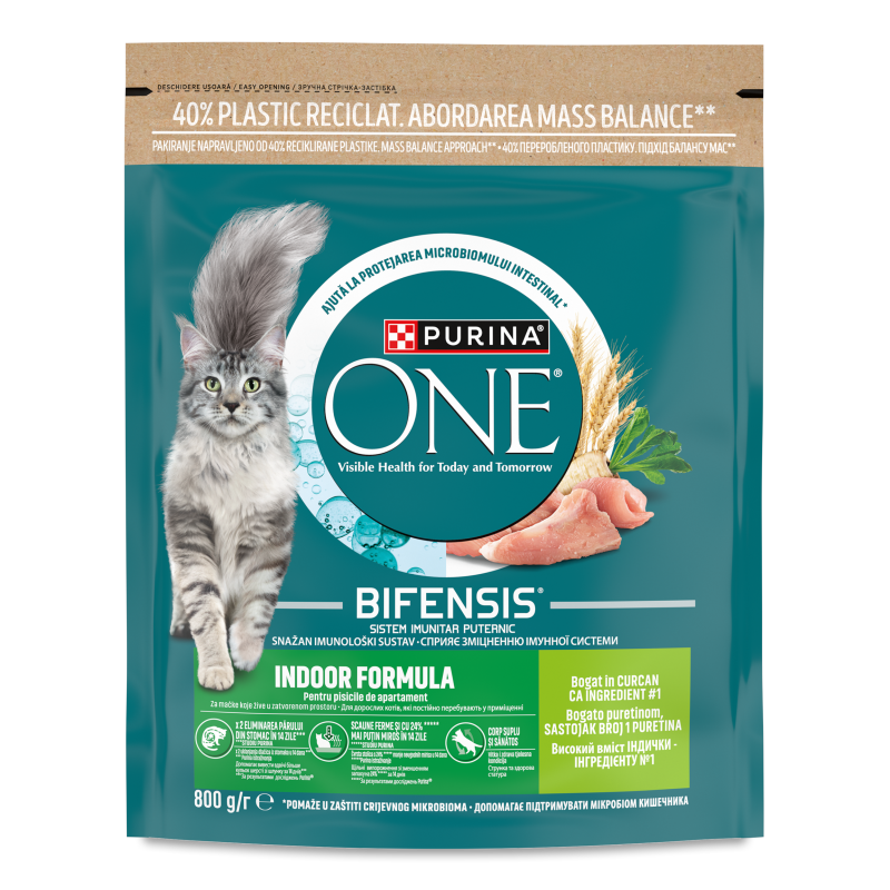 Корм д/котів з індичкою та цільними злаками 800г Пуріна Ван