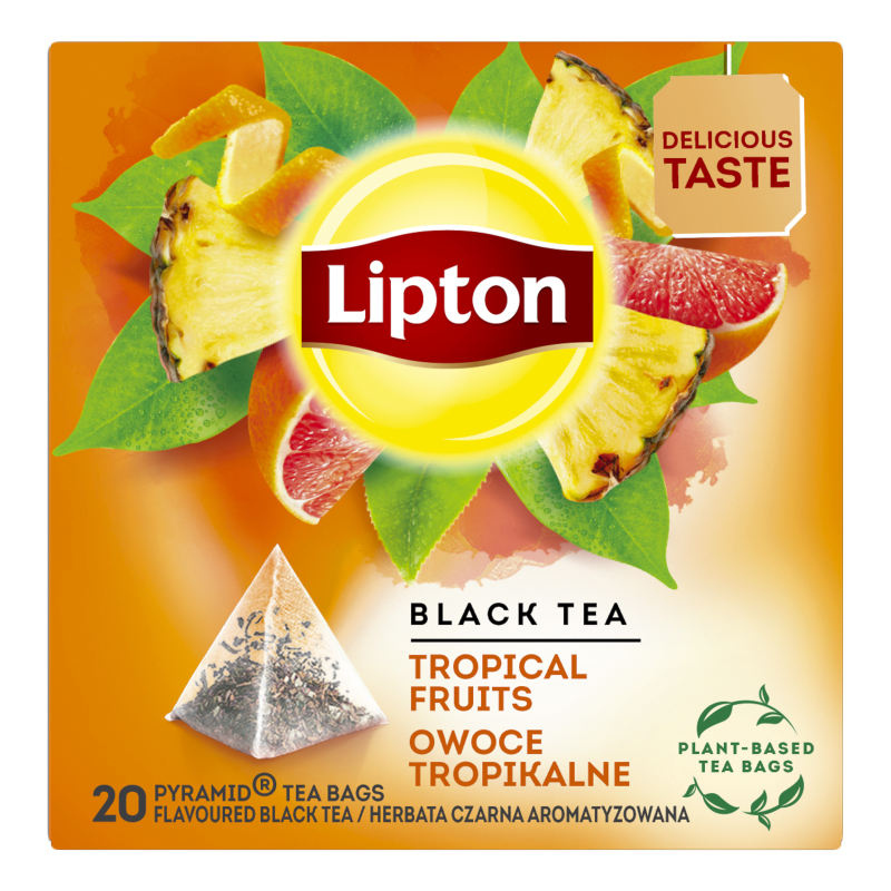Чай чорний Tropical Fruits Lipton к/у